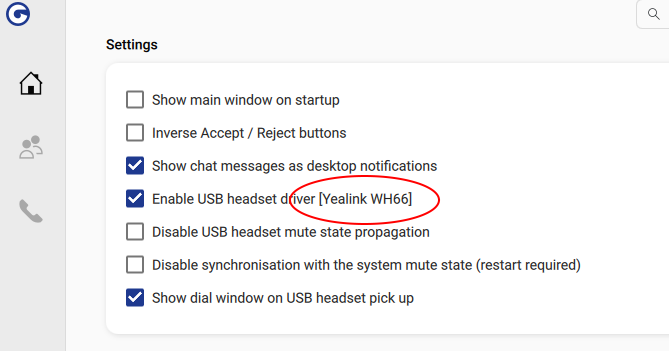 Recognized headset