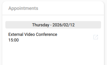 date events widget